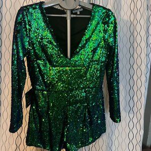 Sequins and mermaids- this romper is the perfect combonation